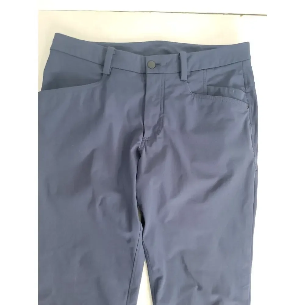 Lululemon Chino Pants Mens SZ 34x30 Classic Fit 5 Pockets Chinos True Navy